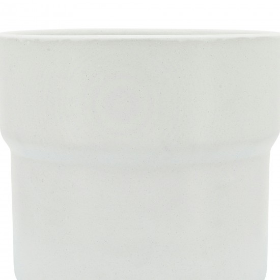 Cer, S/3 7/9/10"d Mushroom Planters, White