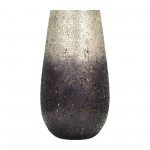 18" Crackled Vase, Plum Ombre