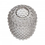 Glass, 8''h, Bubbled Vase, Brown