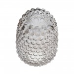 Glass, 8''h, Bubbled Vase, Brown