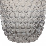 Glass, 8''h, Bubbled Vase, Brown