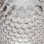 Glass, 8''h, Bubbled Vase, Brown