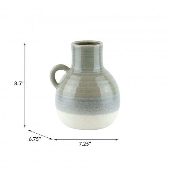 Ceramic 9" Jug, Green