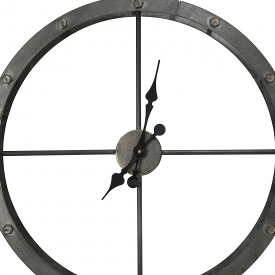 Ec, Numberless Hangingmetal Clock, Wb
