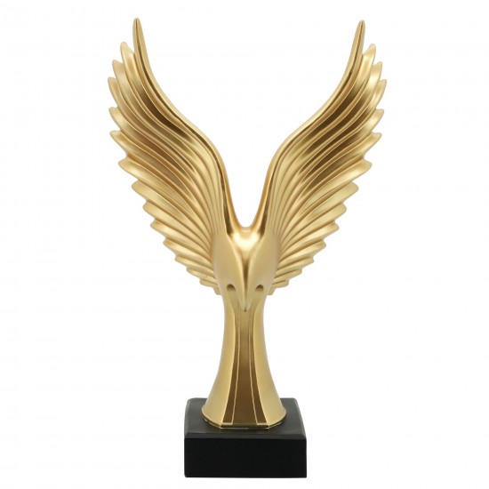 Resin 20"h Eagle Table Accent, Gold