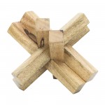 Wood, 6x6 Jack, Brown