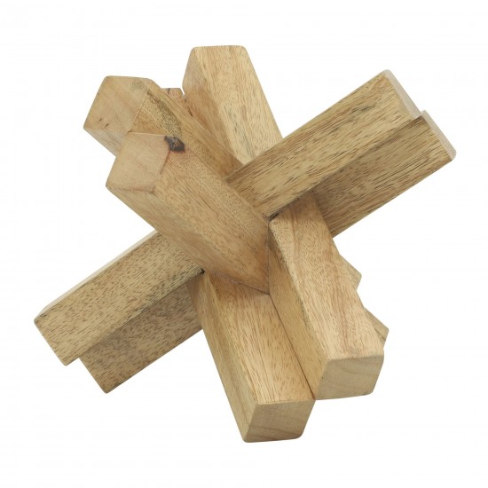 Wood, 6x6 Jack, Brown