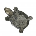 Polyresin 4" Turtle Figurine, Silver