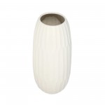 Ceramic 16" Vase , White