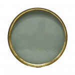 Iron,25",circle Wall Deco,blue