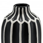 Cer, 8" Decorative Vase, Black/white