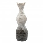 20" Twisted Vase, Cream