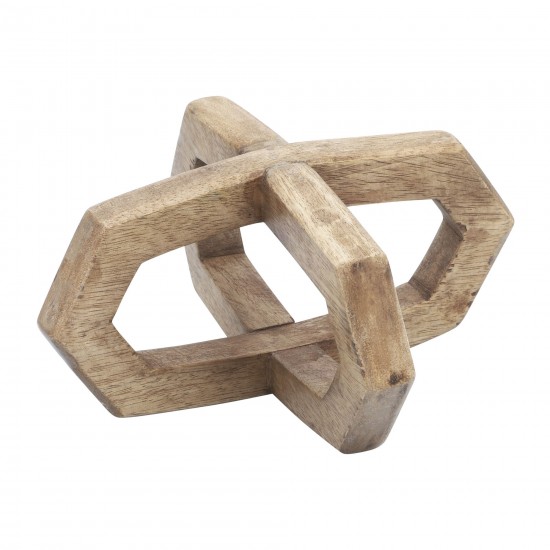 Wood, 6x6 2-ring Orb, Brown