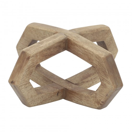 Wood, 6x6 2-ring Orb, Brown