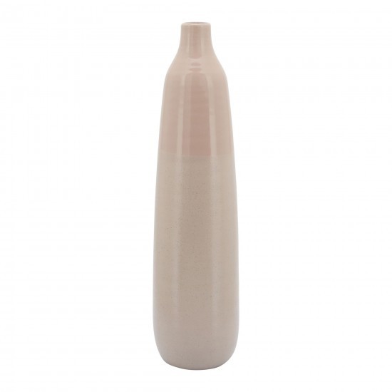 22"h Bottle Vase, Blush