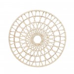 Wicker, 24", Round Wall Deco, Natural