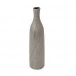 Ceramic 18" Vase, Silver