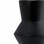 Cer, 12"h Totem Vase, Black