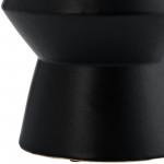 Cer, 12"h Totem Vase, Black