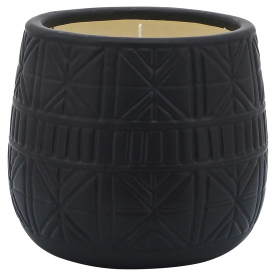 7" Tribal Scented Candle, Black 28oz