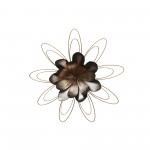 Metal 18.25" Flower Wall Decor, Multi Wb