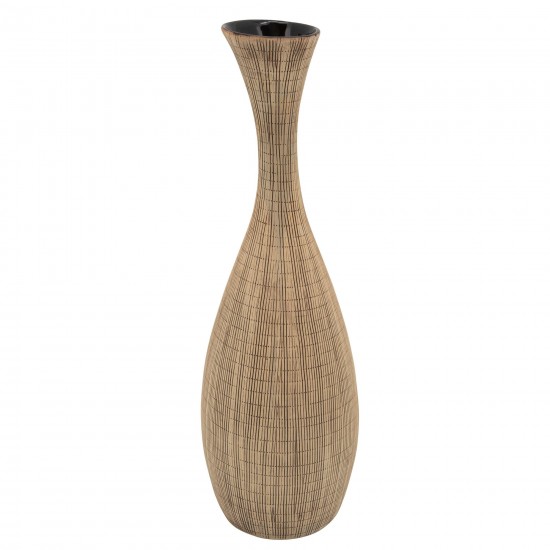 20"h Sorori Vase, Beige