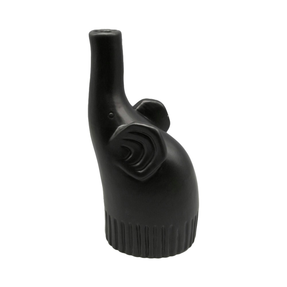 Cer,9",elephant Deco,matte Black Cer,9",elephant Deco,matte Black