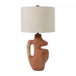 Ecomix, 23"h Abstract Table Lamp, Terracotta