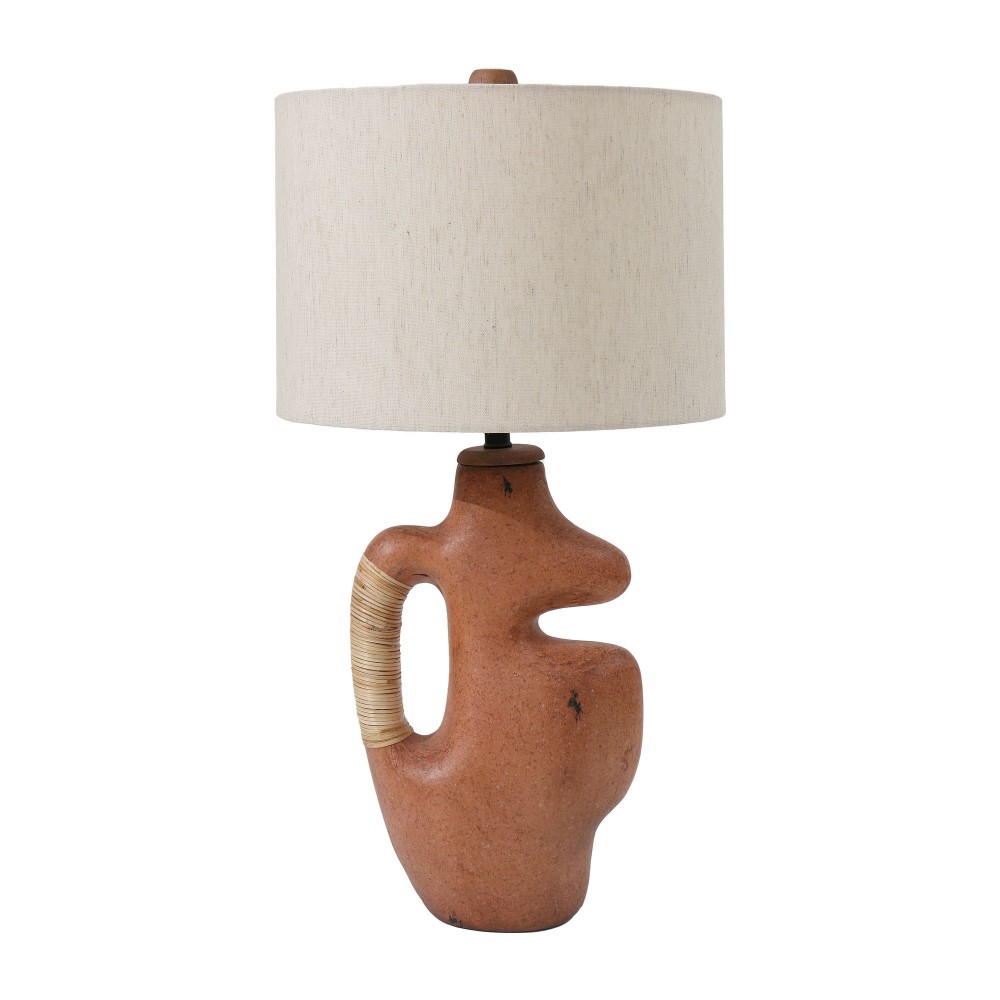 Ecomix, 23"h Abstract Table Lamp, Terracotta Ecomix, 23"h Abstract Table Lamp, Terracotta
