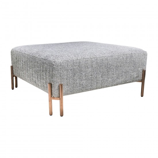 Square Ottoman - Gray Kd