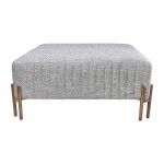 Square Ottoman - Gray Kd