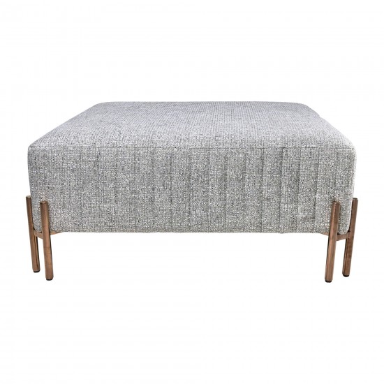 Square Ottoman - Gray Kd