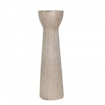 Ceramic 14" Bead Candle Holder,champagne