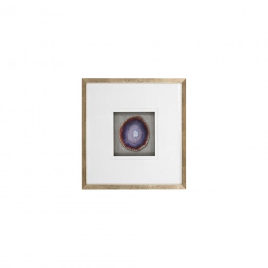 20x20 S/2 Framed Agate, Purple