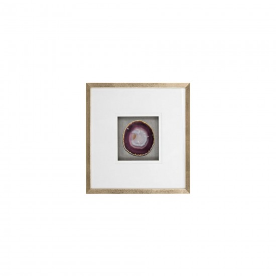 20x20 S/2 Framed Agate, Purple