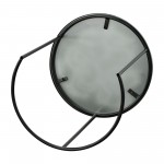 Metal, S/2 22/24" Round Side Tables, Ombre Gray/mo