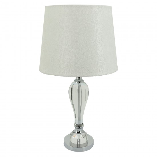 Crystal 23.75" Bulb Table Lamp, Clear