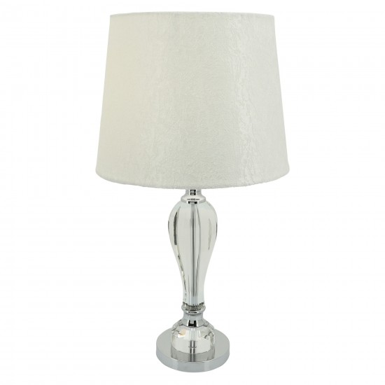 Crystal 23.75" Bulb Table Lamp, Clear