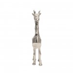 Aluminum Standing Giraffe, 12"silver