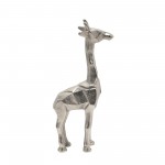 Aluminum Standing Giraffe, 12"silver