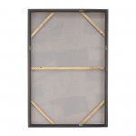 61x41 Framed Hand Painted Abstract Canvas, Black/g