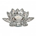 Silver Crystal Votive Candle Holder 6"