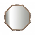 Wood, 32" Octagonal Mirror, Natural Wb