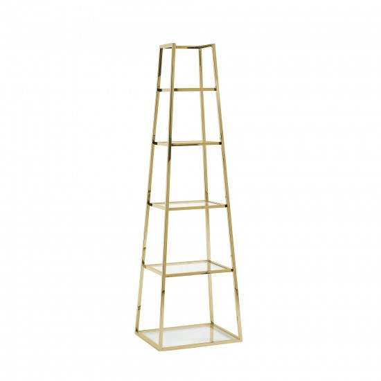 Stainless Steel Etagere, Gold