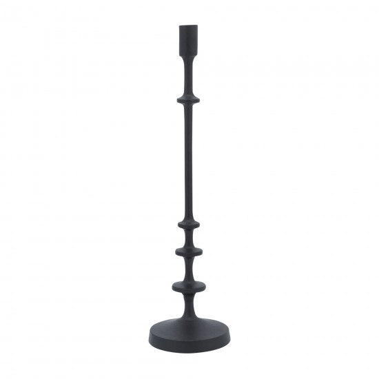 Metal, 20"h Taper Candle Holder, Black