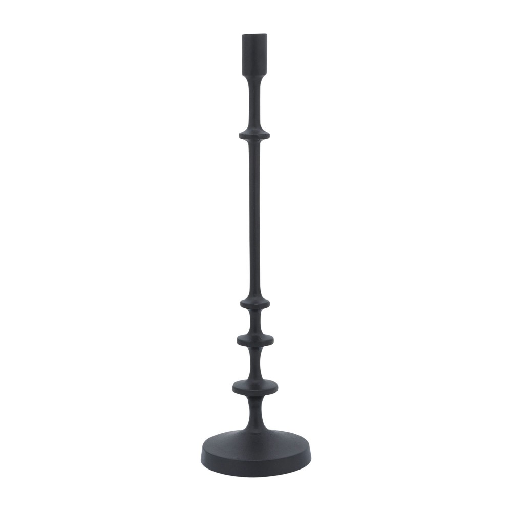 Metal, 20"h Taper Candle Holder, Black