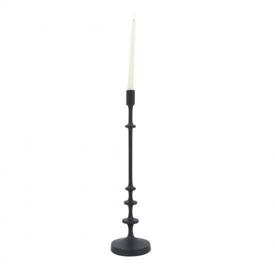 Metal, 20"h Taper Candle Holder, Black