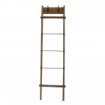 Wood / Metal 76" Ladder, Brown