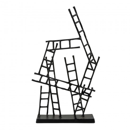 24"h Ladders Sculpture, Black