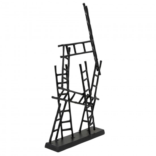 24"h Ladders Sculpture, Black